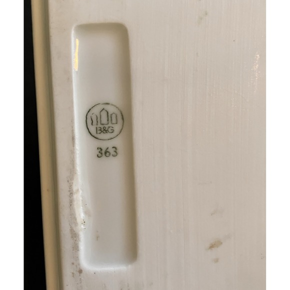 Bing & Grondahl Art Deco Rare Mermaid Runa Blue & White # 4737-363 7.5"x7.5" - Picture 6 of 6